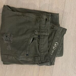 GAP Green Girlfriend Jeans